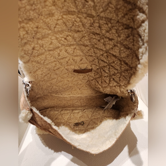 Zara Suede and Sheerling Quilted Crossbody - Picture 7 of 7